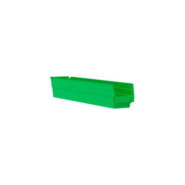 Akro-Mils Shelf Storage Bin, Plastic, Green, 12 PK 30124GREEN - main